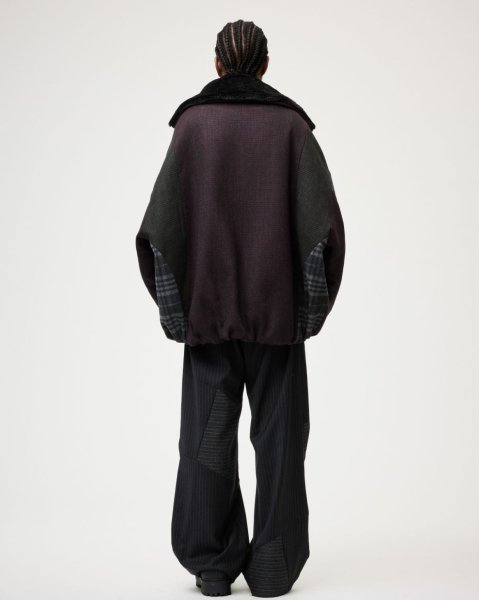 画像20: ［RAVE REVIEW］BILLIE BOMBER JACKET - DARK GREEN x GREY CHECK (20)