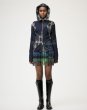画像2: ［RAVE REVIEW］DEA ZIP HOODIE - NAVY/TARTAN (2)