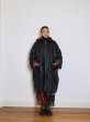 画像3: ［RAVE REVIEW］MARGARET OVER SIZED LEATHER DOUBLE COAT - BLACK / RED (3)