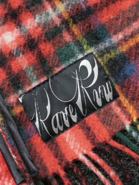 画像22: ［RAVE REVIEW］MARGARET OVER SIZED LEATHER DOUBLE COAT - BLACK / RED (22)