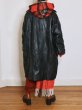 画像8: ［RAVE REVIEW］MARGARET OVER SIZED LEATHER DOUBLE COAT - BLACK / RED (8)