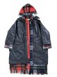画像9: ［RAVE REVIEW］MARGARET OVER SIZED LEATHER DOUBLE COAT - BLACK / RED (9)