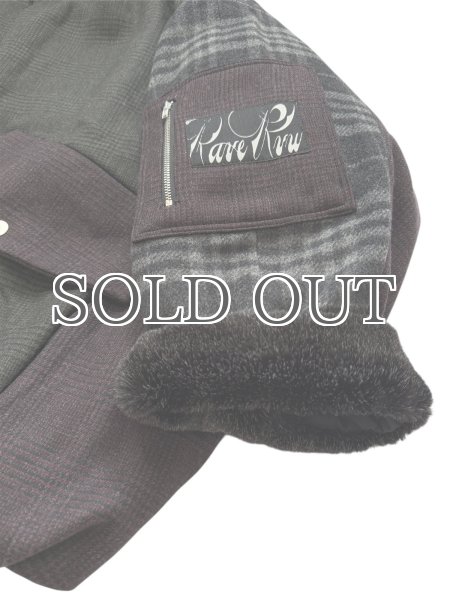 画像14: ［RAVE REVIEW］BILLIE BOMBER JACKET - DARK GREEN x GREY CHECK (14)