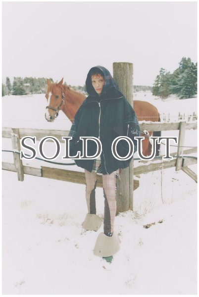 画像21: ［RAVE REVIEW］BILLIE BOMBER JACKET - DARK GREEN x GREY CHECK (21)