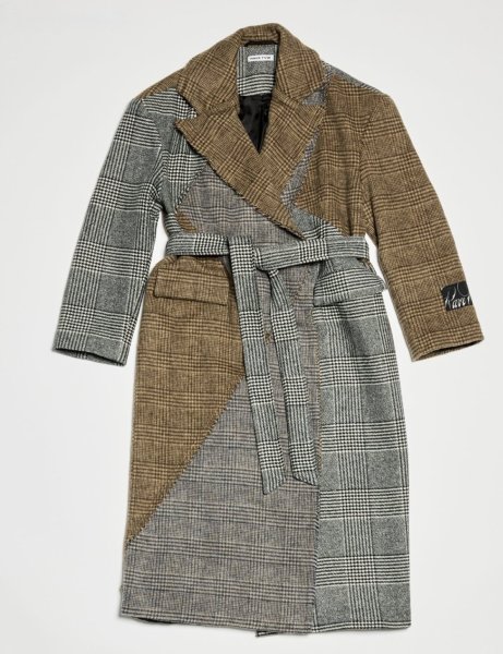 画像5: ［RAVE REVIEW］VICKY DOUBLE BREASTED COAT - BROWN x GREY CHECK (5)
