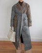 画像12: ［RAVE REVIEW］VICKY DOUBLE BREASTED COAT - BROWN x GREY CHECK (12)
