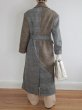 画像13: ［RAVE REVIEW］VICKY DOUBLE BREASTED COAT - BROWN x GREY CHECK (13)