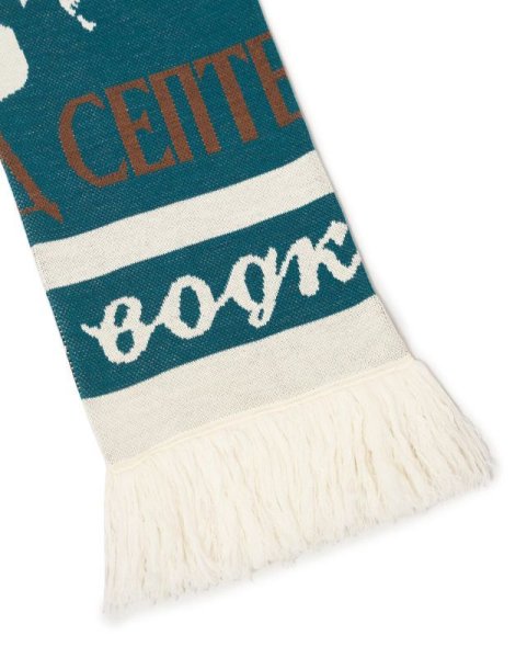 画像2: 50%OFF【RED SEPTEMBER】JACGUARD SCARF WITH FRINGED END／フリンジエンドニットスカーフ［MULTI］ (2)