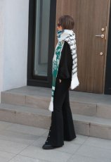 画像10: 【RED SEPTEMBER】JACGUARD SCARF WITH FRINGED END／フリンジエンドニットスカーフ［MULTI］ (10)