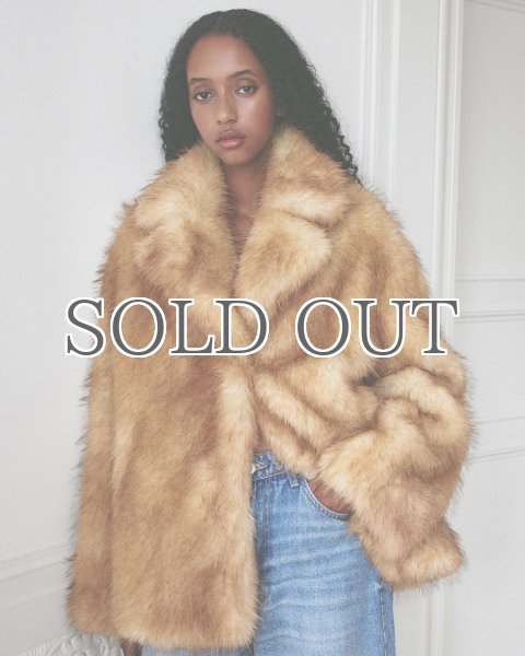 画像8: ［STAND STUDIO］ Janice Jacket フェイクファージャケット - Natural (8)