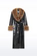 画像2: ［STAND STUDIO］Estella Coat エコレザーコート - Black/Natural  (2)