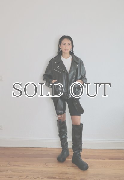 画像15: ［STAND STUDIO］ Isobelle Biker Leather Jacket バイカーレザージャケット - Black (15)