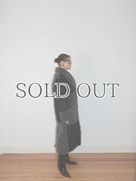 画像11: 【50%OFF】［STAND STUDIO］Becky Coat  フェイシアリングコート - Black/Grey (11)