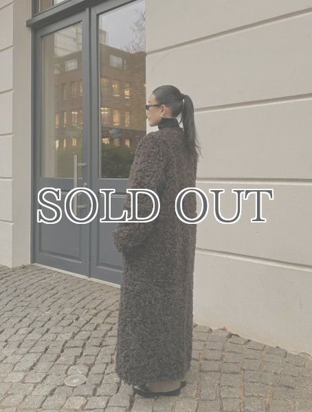 画像13: ［STAND STUDIO］Renata Curly Faux Fur Coat  カーリーエコファーコート - Dark Chocolate (13)