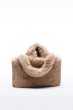 画像2: ［STAND STUDIO］ Livi Faux Fur Tote  ショルダーストラップ付きエコファートートバッグ - Natural (2)