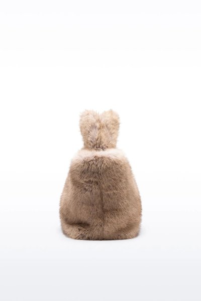 画像4: ［STAND STUDIO］ Livi Faux Fur Tote  ショルダーストラップ付きエコファートートバッグ - Natural (4)
