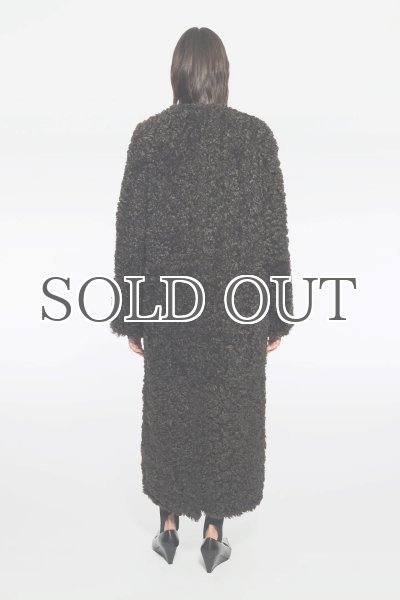 画像4: ［STAND STUDIO］Renata Curly Faux Fur Coat  カーリーエコファーコート - Dark Chocolate (4)