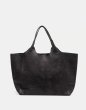 画像1: ［STAND STUDIO］Lily Leather Tote Bag 大判レザートートバッグ - Black (1)