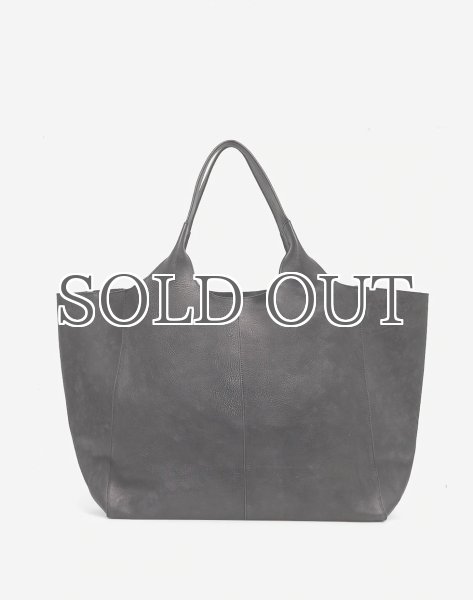 画像1: ［STAND STUDIO］Lily Leather Tote Bag 大判レザートートバッグ - Black (1)