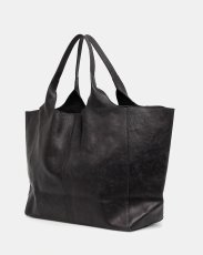 画像2: STAND STUDIO - Lily Leather Tote Bag 大判レザートートバッグ - Black (2)