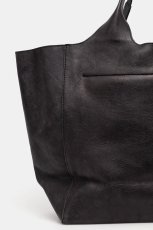 画像4: STAND STUDIO - Lily Leather Tote Bag 大判レザートートバッグ - Black (4)