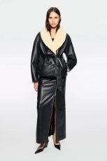 画像3: ［STAND STUDIO］ Kathini Jacket フェイクシアリングジャケット - Black/Off White (3)
