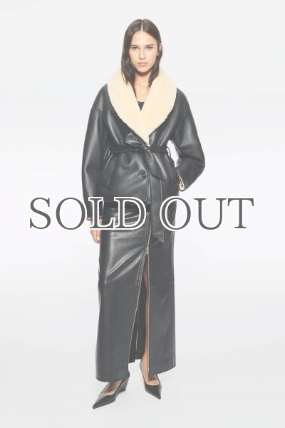 画像3: 【40%OFF】［STAND STUDIO］ Kathini Jacket フェイクシアリングジャケット - Black/Off White (3)