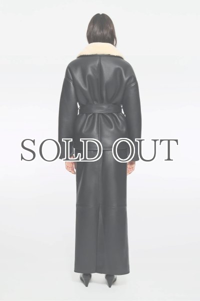 画像5: 【40%OFF】［STAND STUDIO］ Kathini Jacket フェイクシアリングジャケット - Black/Off White (5)