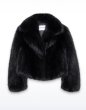 画像1: ［STAND STUDIO］Samara Faux Fox-Fur Jacket エコフォックスファージャケット - Black (1)