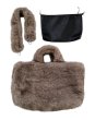 画像9: ［STAND STUDIO］ Livi Faux Fur Tote  ショルダーストラップ付きエコファートートバッグ - Natural (9)