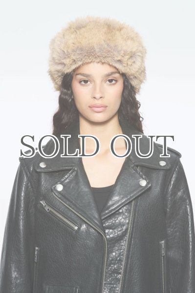 画像2: ［STAND STUDIO］Sable Hat エコファートラッパーハット - Black/Natural (2)