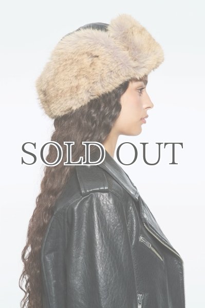 画像3: ［STAND STUDIO］Sable Hat エコファートラッパーハット - Black/Natural (3)