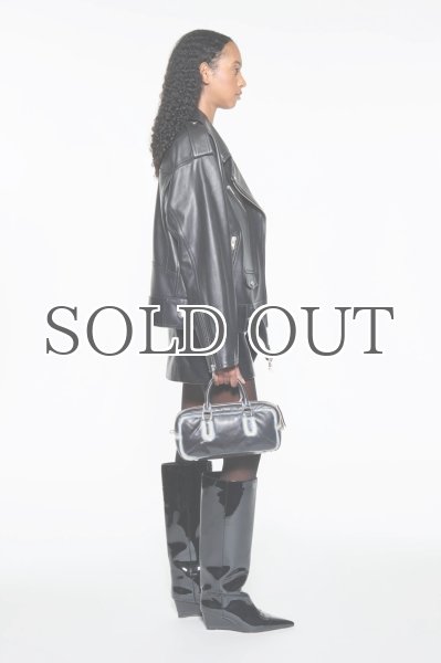 画像4: ［STAND STUDIO］ Isobelle Biker Leather Jacket バイカーレザージャケット - Black (4)