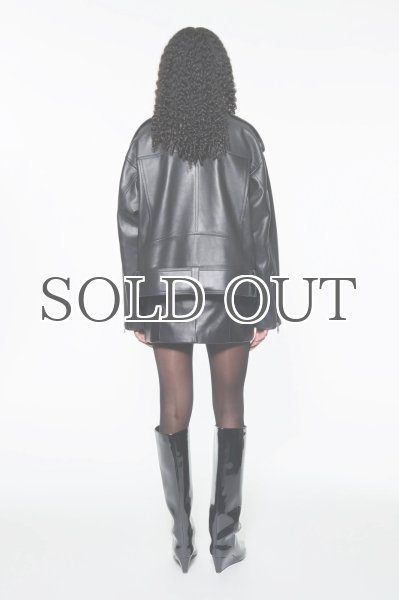 画像5: ［STAND STUDIO］ Isobelle Biker Leather Jacket バイカーレザージャケット - Black (5)