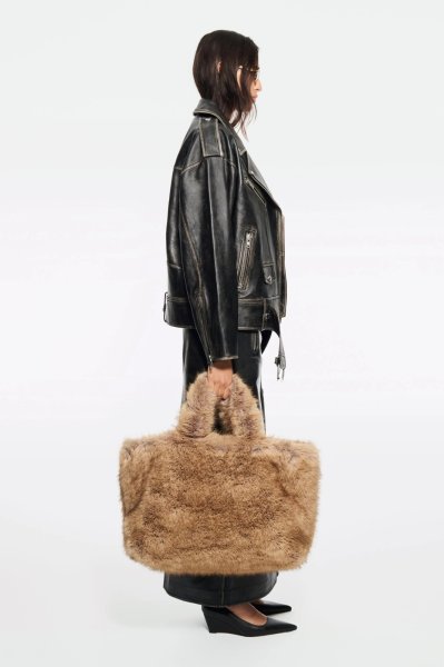 画像4: 【Pre-Order】［STAND STUDIO］Isobelle Biker Leather Jacket バイカーレザージャケット - Worn Black (4)