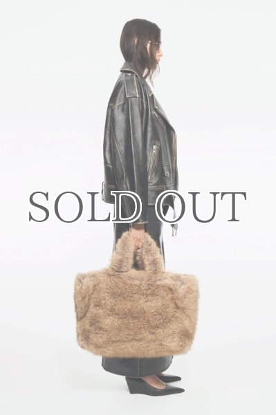 画像4: ［STAND STUDIO］Isobelle Biker Leather Jacket バイカーレザージャケット - Worn Black (4)