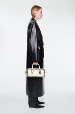 画像4: ［STAND STUDIO］Selene Leather Coat ラムレザーロングコート - Black (4)