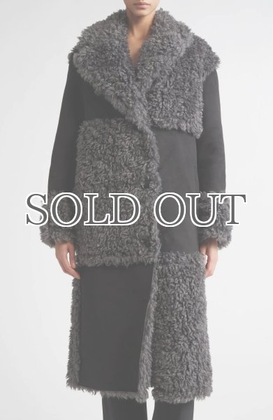 画像3: 【50%OFF】［STAND STUDIO］Becky Coat  フェイシアリングコート - Black/Grey (3)