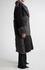 画像5: STAND STUDIO - Becky Coat  ブロックデザインコート - Black/Grey (5)