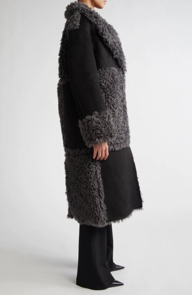 画像5: ［STAND STUDIO］Becky Coat  フェイシアリングコート - Black/Grey (5)