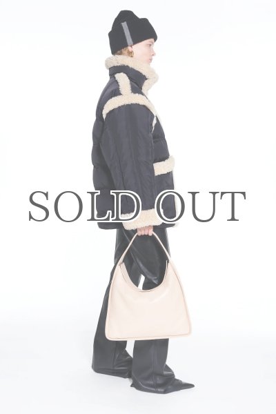 画像4: STAND STUDIO - Dorothy Coat  ボアトリムダウンコート- Black/Natural (4)
