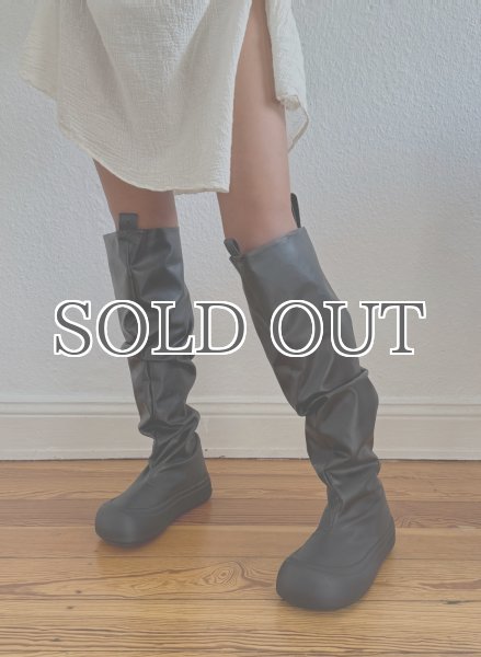 画像8: YUME YUME - Fisherman ロングブーツ - Black (8)