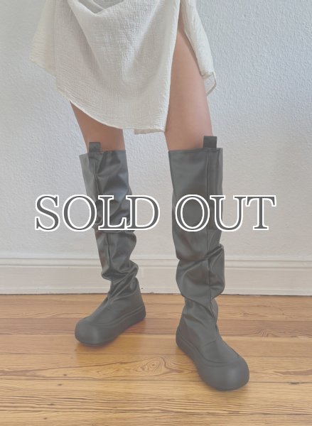 画像6: YUME YUME - Fisherman ロングブーツ - Black (6)