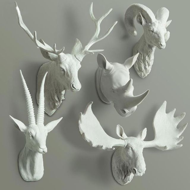 head wall decoration ウォールオブジェ white