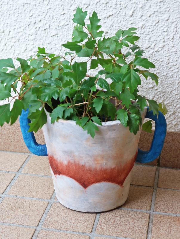 テラコッタ Abstract Pot【懸崖5号鉢用】 - BZAR