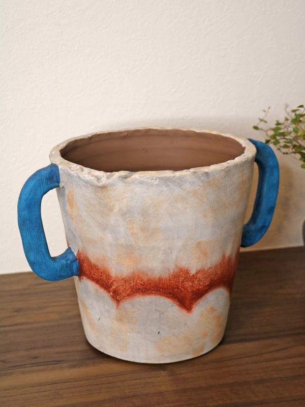 テラコッタ Abstract Pot【懸崖5号鉢用】 - BZAR
