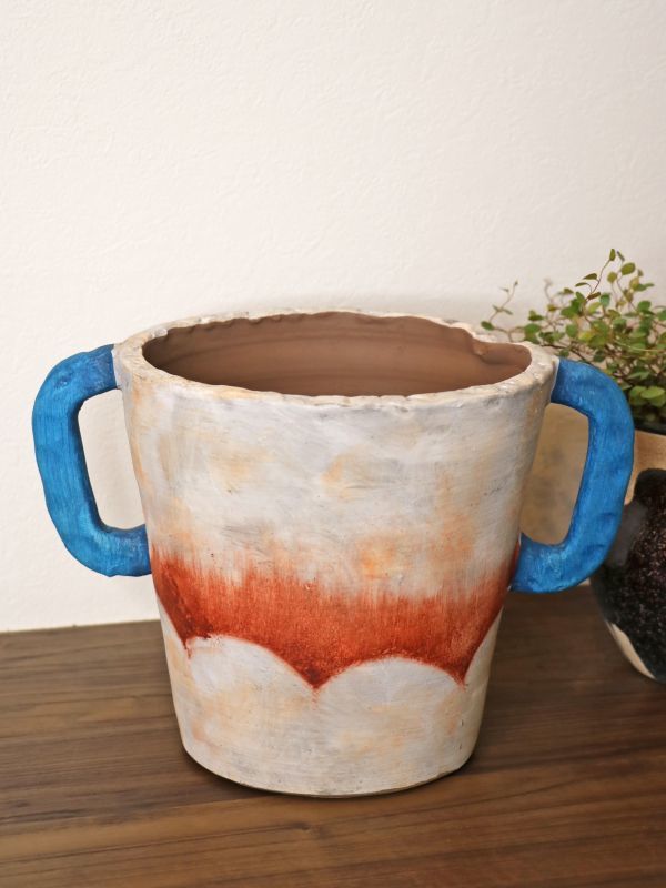 テラコッタ Abstract Pot【懸崖5号鉢用】 - BZAR