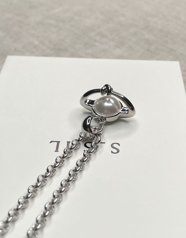 【S_S.IL】Everyday Planet Pendant Necklace／プラネットペンダントネックレス [Silver]