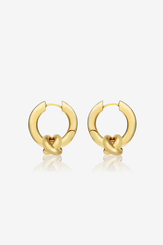 【S_S.IL】Hinged Hoop Earring／ヒンジフープピアス [Gold]