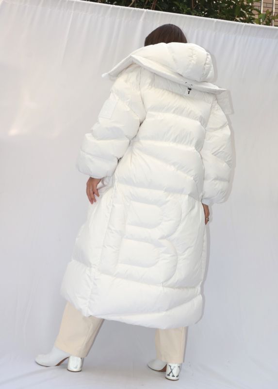 BACON】DOUBLE B MAXI WLT JACKET／フード付きオーバーサイズロング